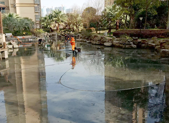 大理景观池淤泥清理